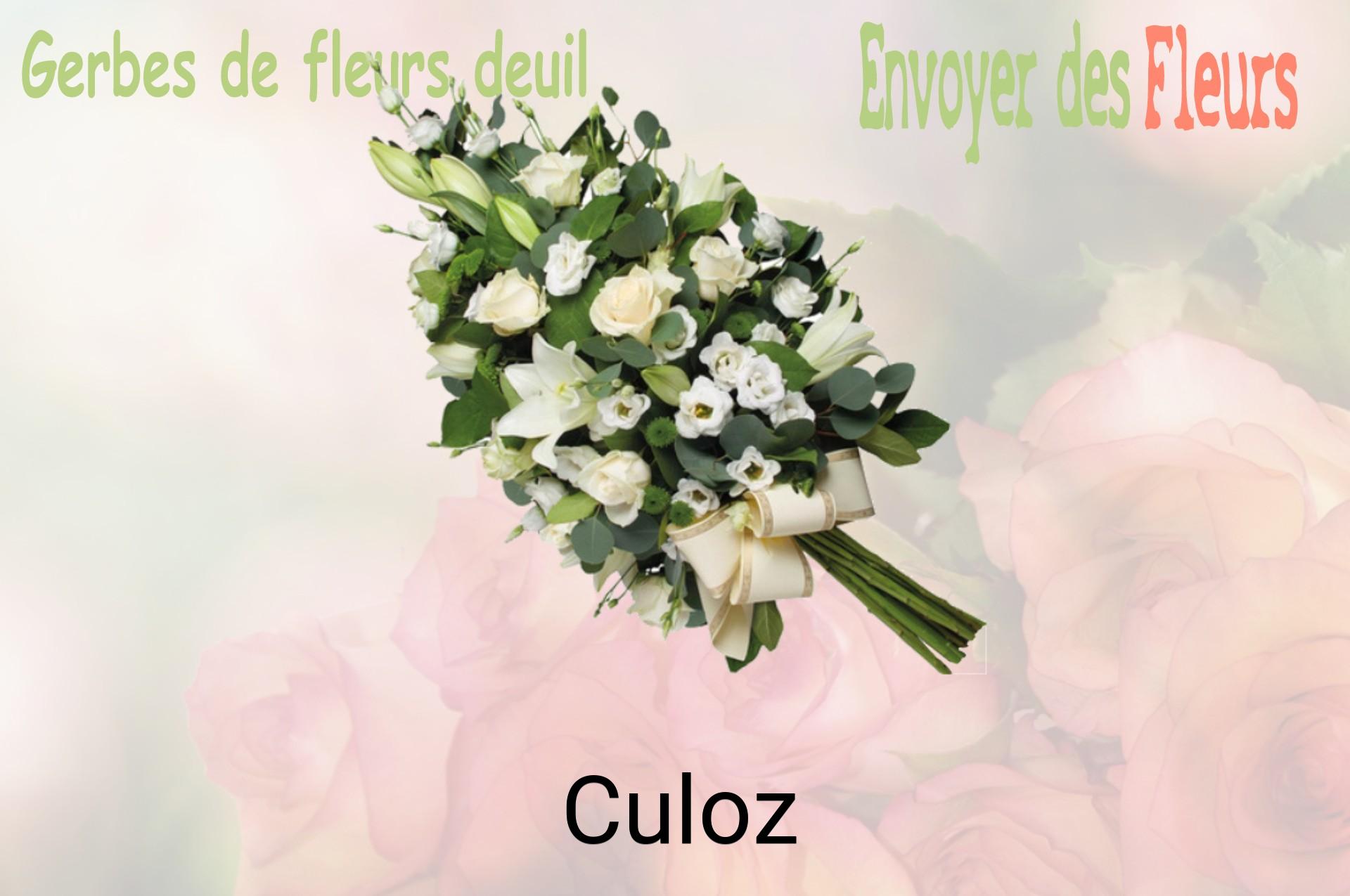 Gerbe de fleurs de deuil livrée à Culoz